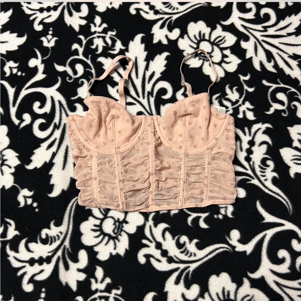 Pink corset top with adjustable straps 💕From GillyHicks